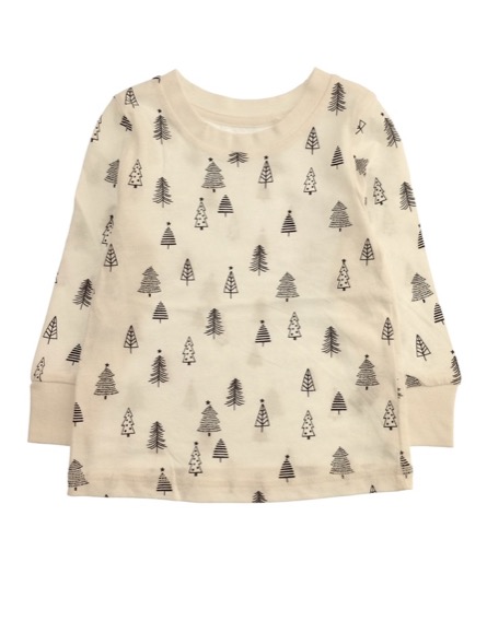 George fenyőfamintás fehér pizsamaszett