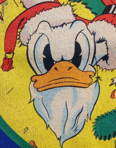 Disney Donald kacsás karácsonyi kék pulóver