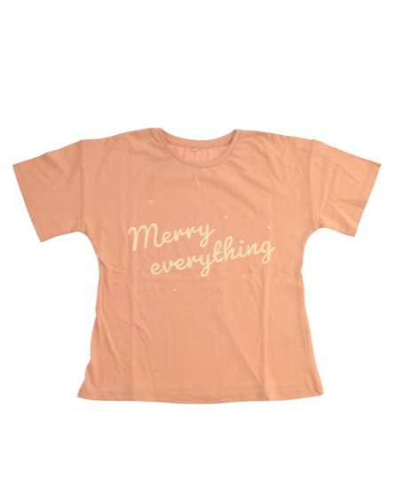 George karácsonyi feliratos rózsaszín póló