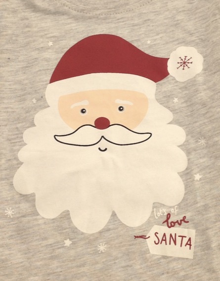 Primark karácsonyi mintás szürke felső