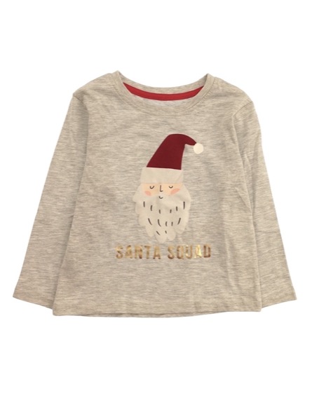 Primark Mikulás mintás szürke felső