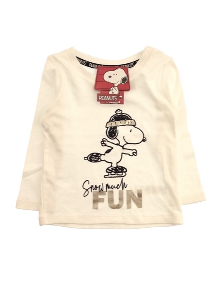 George Snoopy mintás fehér felső