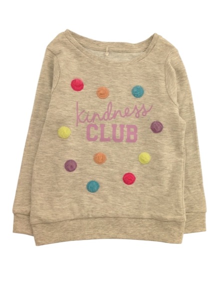 George feliratos szürke pulóver