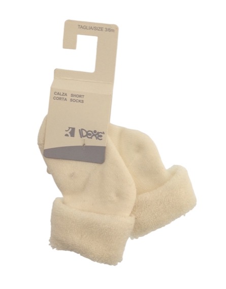 IDEXE törtfehér vastag babazokni