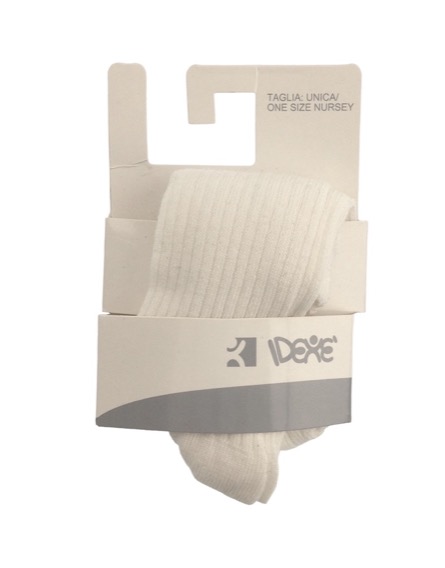 IDEXE bordázott törtfehér harisnya