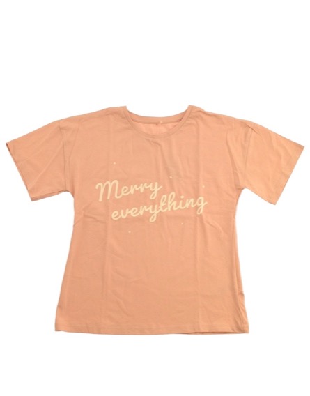 George feliratos rózsaszín póló