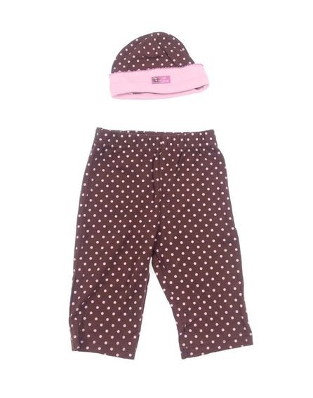 Baby pöttyös baba leggings sapkával