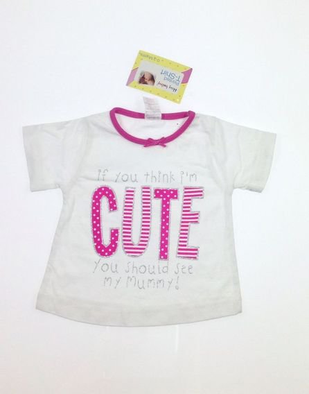 Hey Baby nyomott feliratos baba póló