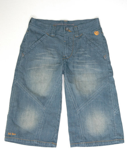 Koptatott farmer térdnadrág