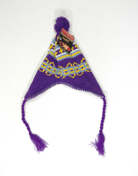 Mintás pom pom sapka