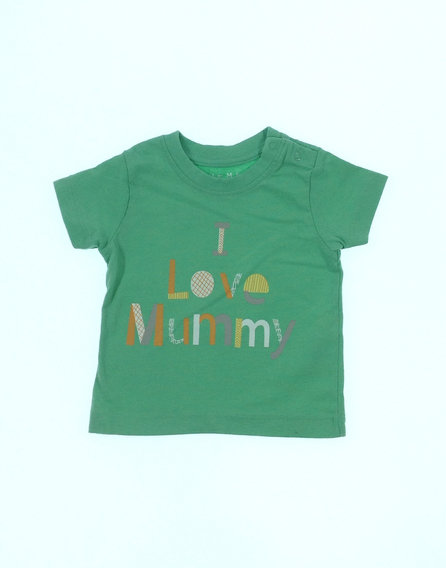 Nutmeg nyomott feliratos baba póló